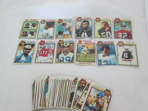 lot 136 image: 50 1979 Topps Football Cards...