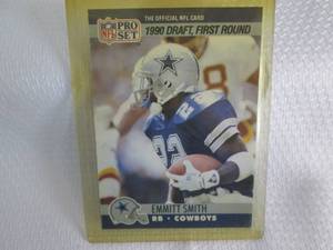 lot 155 image: 1990 Proset Emmitt Smith Rookie Car...