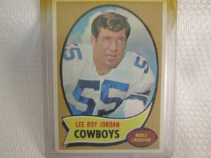 lot 156 image: 1970 Topps Lee Roy Jordan Card...
