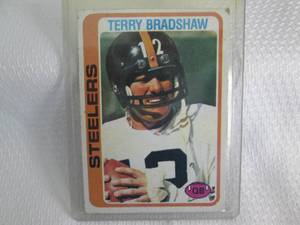 lot 160 image: 1978 Topps Terry Bradshaw Card...
