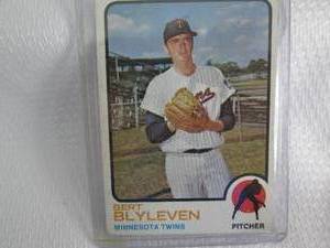 lot 172 image: 1973 Topps Bert Blyleven Card...