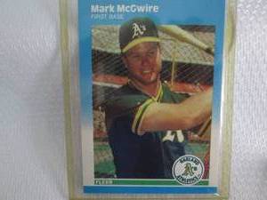 lot 178 image: 1987 Fleer Mark McGwire Card...