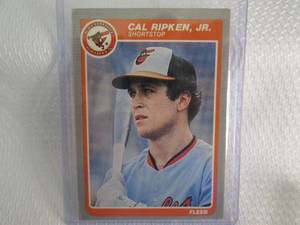lot 186 image: 1985 Fleer Cal Ripken Card...