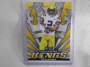 lot 187 image: 2020 Leaf Draft Justin Jefferson To...