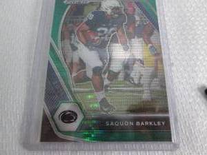lot 210 image: 2021 Prizm Saquon Barkley Green Pul...