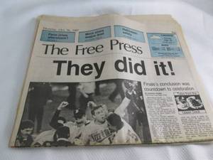lot 240 image: 1987 Minnesota Twins World Series N...