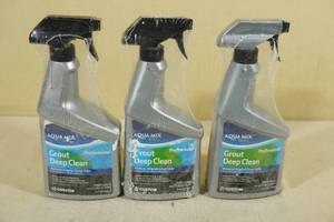 lot 25 image: 3 24fl oz Aqua Mix Grout Deep Cleaner