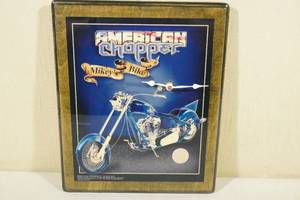 lot 137 image: American Chopper Mikeys Bike Plaque Clock