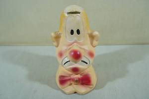 lot 187 image: Vintage AN Brooks County Fair Ceramic Prize 1960s-1970s Clown Bank