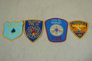 lot 199 image: 4 Assorted Fire Department Patches