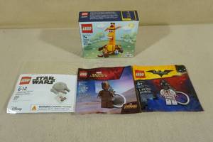 lot 222 image: Legos -2 Building Sets, 2 Keychains