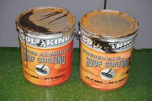 lot 224 image: 2 5 Gallon Cool King Fibered Aluminum Roof Coating