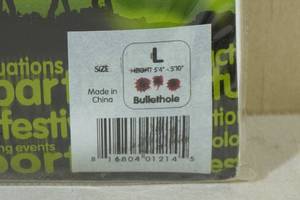 lot 50B image: Halloween Costume -Morphsuit Bullethole Large