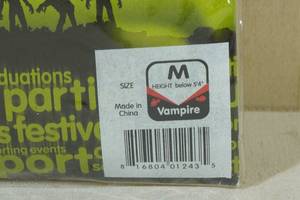 lot 50D image: Halloween Costume -Morphsuit Vampire Medium