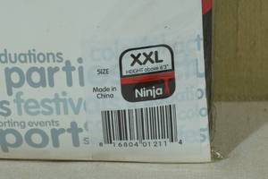 lot 50E image: Halloween Costume -Morphsuit Ninja XXL