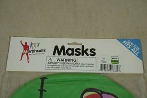 lot 50F image: Halloween Costume -Morphsuit Franken Morph Mask