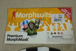 lot 50G image: Halloween Costume -Morphsuit Check Morph Mask