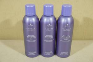 lot 242 image: 3 8.5 Oz Bottles Caviar Anti-Aging Hair Leave-In Treatment