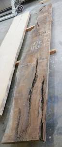 lot 20 image: Western Walnut Slab 2-12 thick 137 inches long