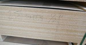 lot 23 image: 25 4x8 sheets of 12 inch Zahara (dark brown)