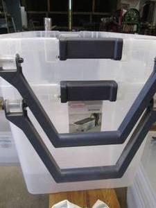 2-200qt Sterlite totes on wheels (n...