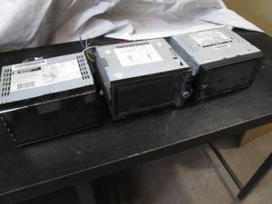 Trio of double Din car radios with ...