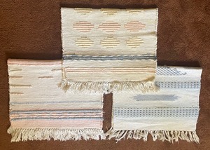 lot 100A image: Five Vintage Woven Rugs