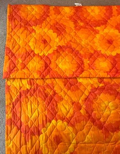 lot 164 image: Groovy Retro Floral King Bedspread by Idamatic