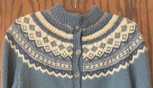 lot 178 image: Vintage Norwegian Button Up Sweater