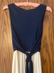 lot 180 image: Ayres Unlimted Floor Length Tie Front Dress