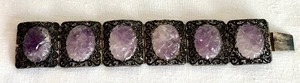 lot 112 image: Vintage Chinese Export Panel Bracelet