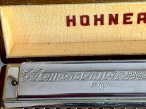 lot 142 image: Vintage Hohner 64 Chromonica Harmonica
