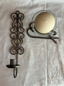 lot 133 image: Two Decorative Swedish Candle Holders