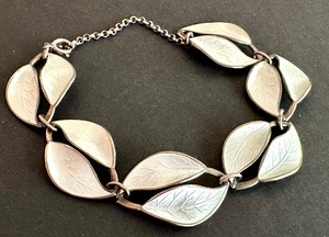 lot 10 image: Vintage Enamel and Sterling David Andersen Bracelet