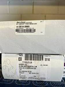 NEW In Box Bird &amp Cronin 20 Comfor Universal Knee Immobilizer and Procare Quick-Release Economy Shoulder Imobilizer