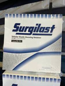 MSRP $500  Large Lot NEW Packages Surgilast Tubular Elastic Dressing Retainers, Covidien Curity Synthetic Undercast Paddings, and BSN Medical Ortho-Glass Padded Splints