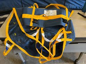 Medcare Walking Sling Large 600lb Capacity &amp Care Sling With Head Support Medium 1000lb Capacity - Appear Like New Stock Photos Shown In Pics