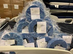 MSRP $300 Huge Lot New In Package DJO 79-90891 Foam Anatomy Positioner Donuts Head Rests without Centers Stock Photos Shown In Pics