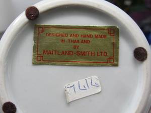 lot 20 image: Ginger jar, covered bowl, 2 china candle holder and new piller candles