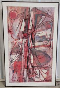 Framed Abstract Artwork