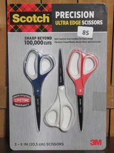 lot 35 image: Scotch Precision Ultra Edge Scissors - 3 pack