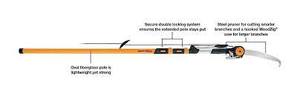 lot 4 image: Fiskars 16 Ft Fiberglass Pole Pruner