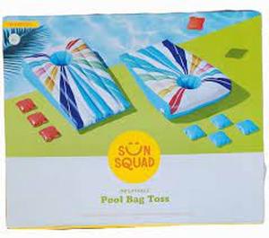 lot 48 image: Sun Squad Inflatable Pool Bag Toss 10 Piece Set 40 38 in. x 22 34 in. Age 6