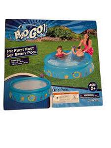 lot 50 image: H2OGO 5 x 15 My First Fast Set Spray Kiddie Pool, Starfish