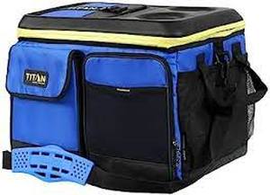 lot 81 image: Titan 50-Can Collapsible Cooler-Yellow