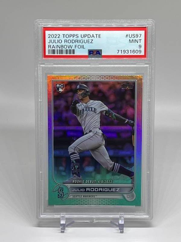 2022 Topps Update JULIO RODRIGUEZ Rookie Debut Card #US97 Mariners RC