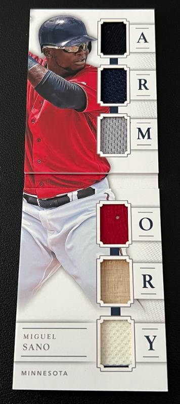 Miguel Sano player worn jersey patch baseball card (Minnesota