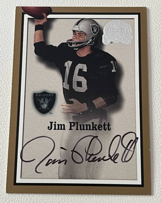 Jim Plunkett - Trading/Sports Card Signed