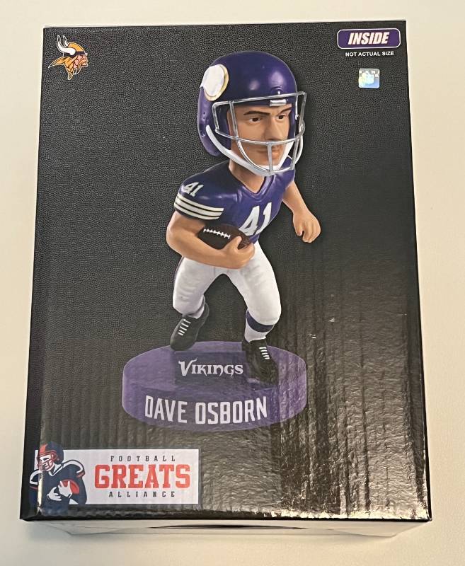 Dave Osborn Limited Edition Bobblehead only 432 made, Minnesota