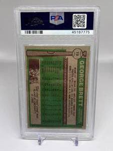 lot 18 image: George Brett 1976 Topps #19 PSA Graded 5 EX, 2nd Year Card, Vintage Baseball